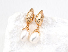 Vintage Pearl Earrings | Natural Freshwater PearlsE01416