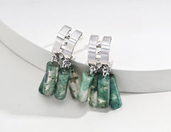 GentleWaveCo New Chinese Style Agate Earrings E01204