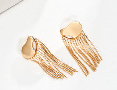 Gentlewaveco Sterling Silver Minimalist Shell Elegant Dangle Earrings E01059