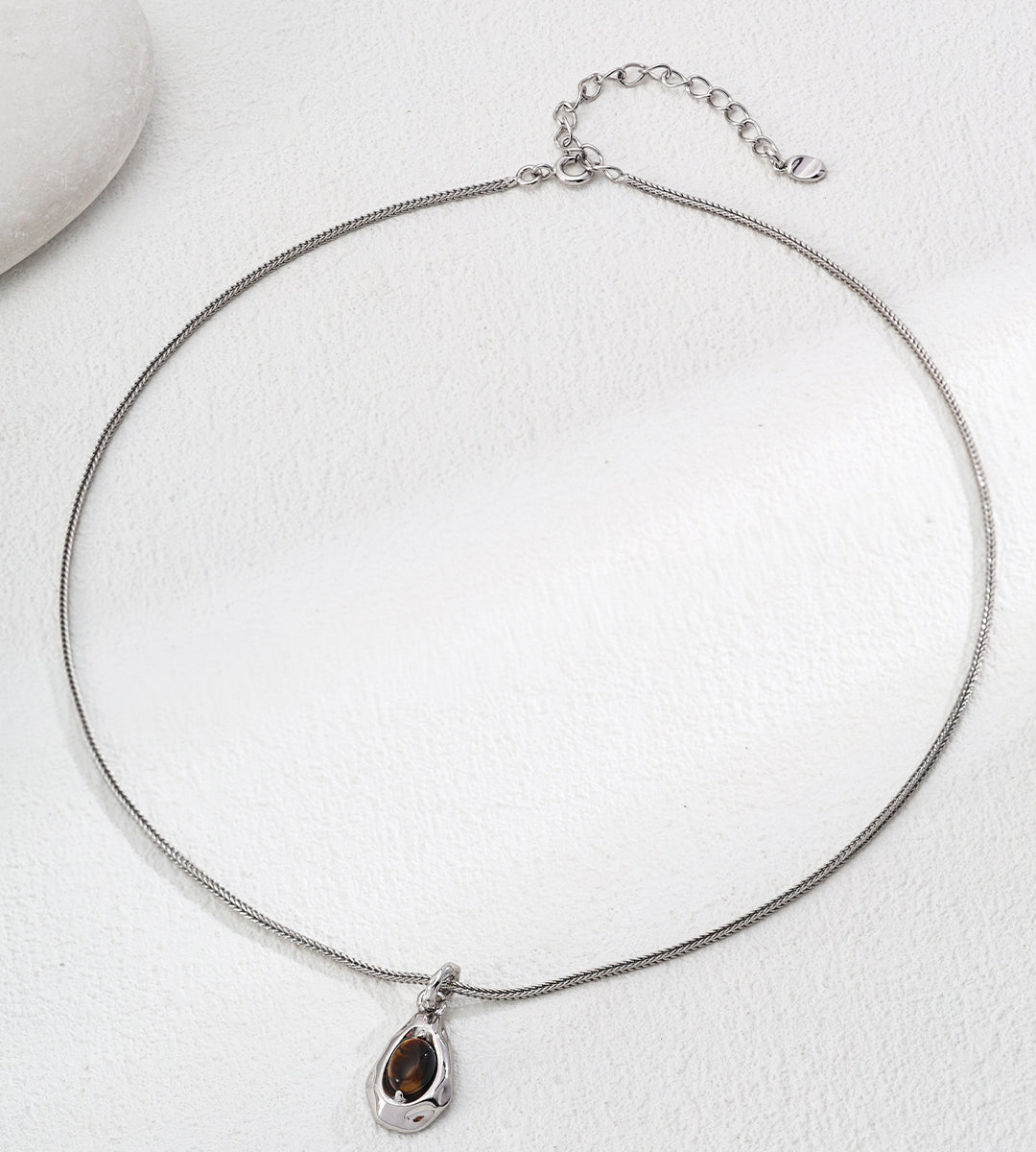 Gentlewaveco Natural Tiger Eye Malachite Necklace D0602