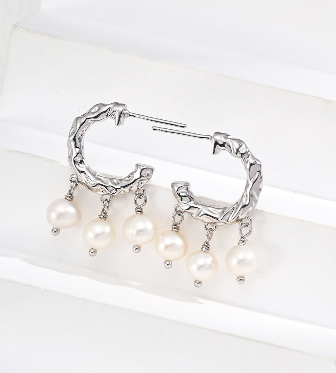 Gentlewaveco Natural Pearl Classic Stud Earrings E01240