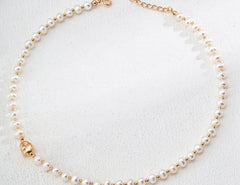Gentlewaveco Minimalist Natural Pearl Elegance Necklace D0587