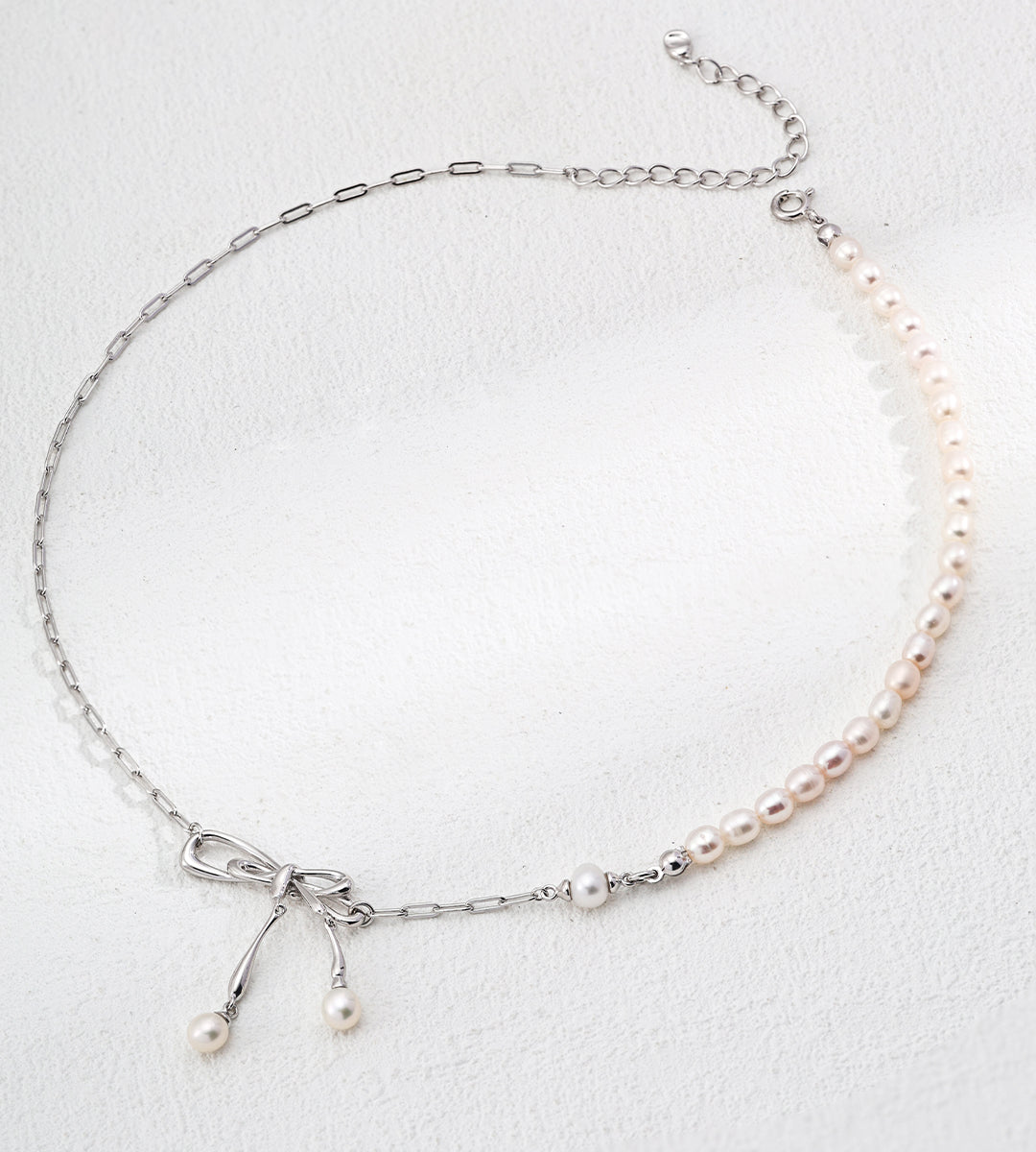 Gentlewaveco Architectural Pearl Modernist Necklace D0598