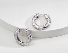 Gentlewaveco Geometric Zircon Modern Stud Earrings E01269